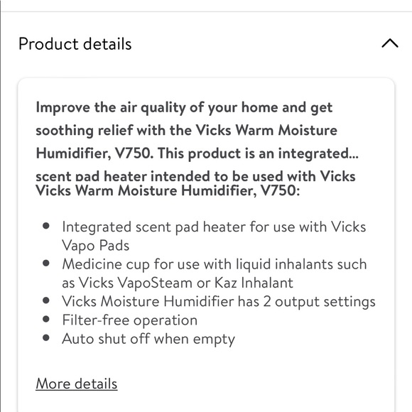 Vicks Humidifier - Picture 2 of 3